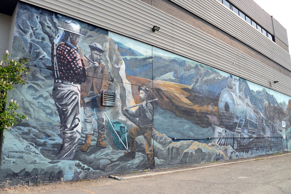 20B Mural On The RBC Building In Whitehorse Yukon